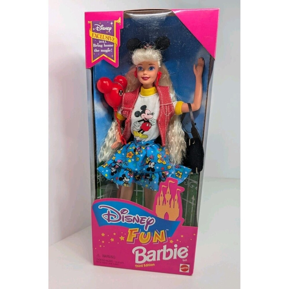 Mattel Disney Fun Barbie Third Edition Disney Exclusive NRFB 1995 #13533